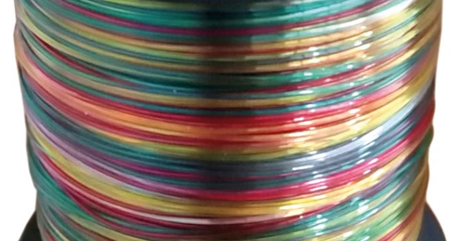 Linha Monofilamento Asari Titanium SFL Multicolor — detalhe da cor multicolor
