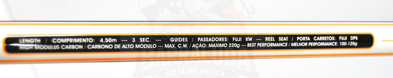 Cana Surfcasting Barros Surf Team K41 4.50m (Máx 220g) – 3 Secções
