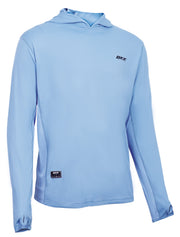 Camisola BKK Hooded Performance Shirt Tuna Light Blue (Tamanho S) – Vista Frontal | Barracuda Pesca