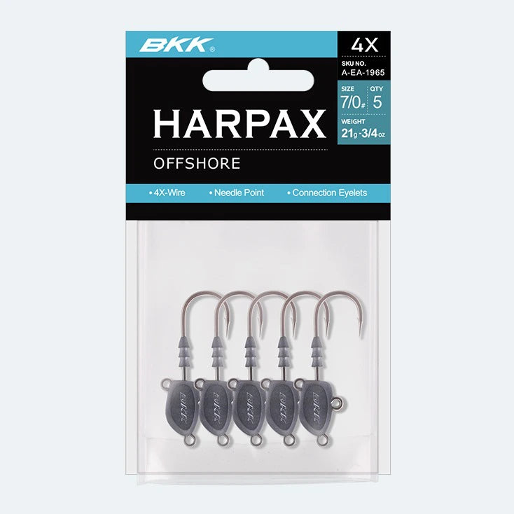 Cabeçote BKK Harpax Offshore Jighead (Série AKEA19)