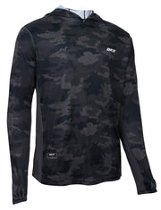 Camisola BKK Hooded Performance Shirt Camo (Tamanho M) – Vista Frontal Camuflado | Barracuda Pesca