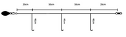 Diagrama técnico Montagem Ragot Rotaty Rig — 140cm, 3 pernaltas de 40cm