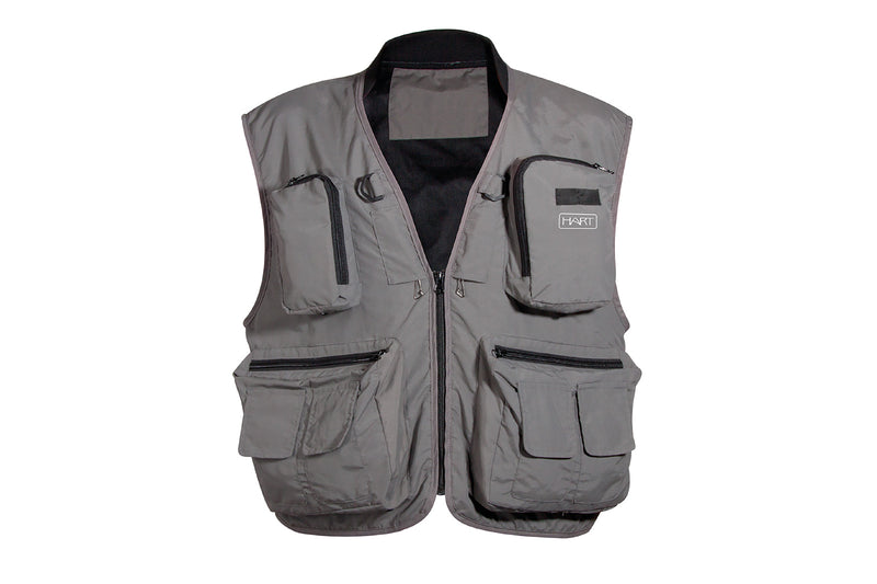 Colete Hart Trail Técnico Multi-usos (Tamanho M) – Vista Frontal com Bolsos e Mosquetões | Barracuda Pesca