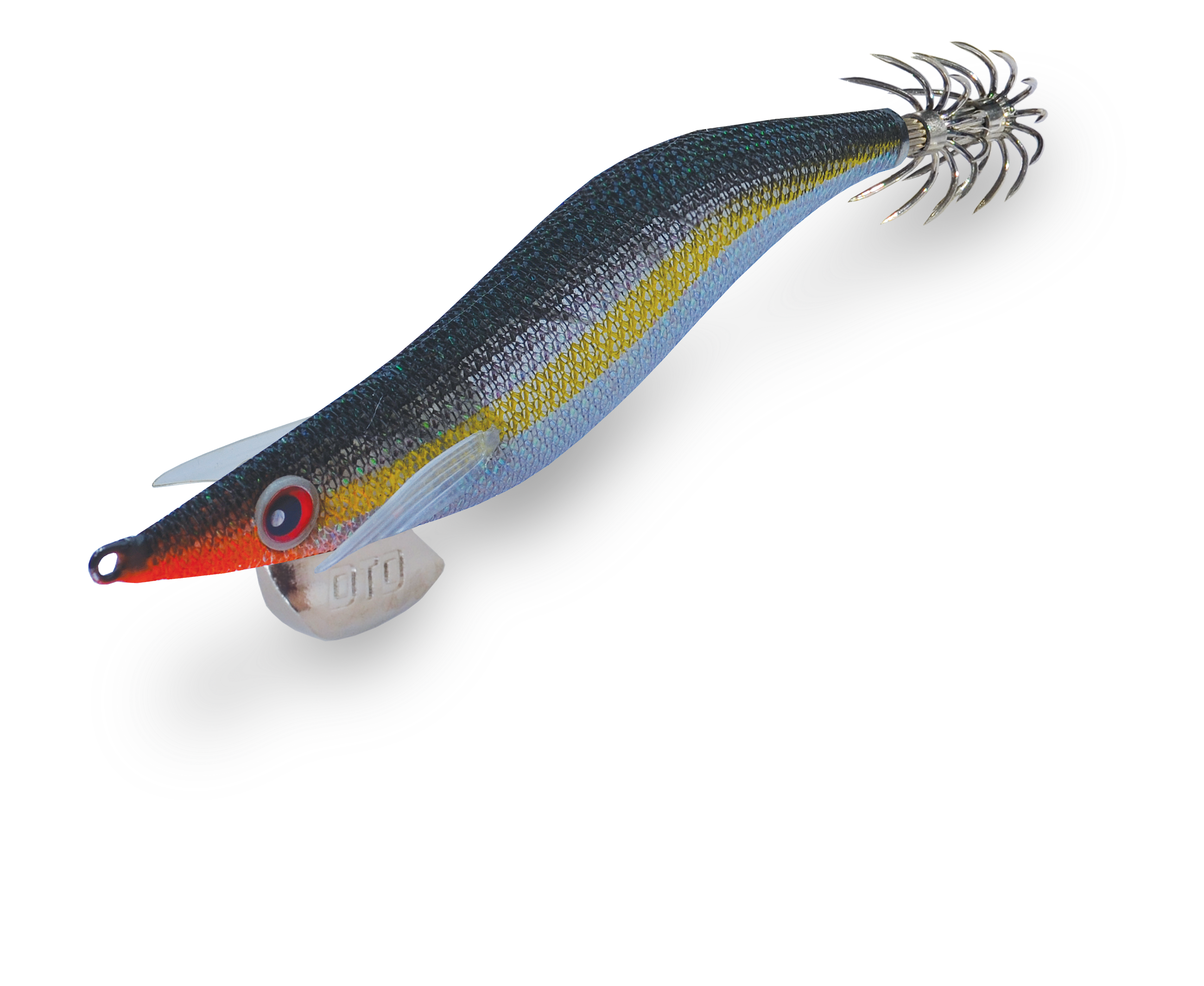 Isca egi DTD Retro OITA 3.0 cor Black preta corpo luminoso efeito transparente