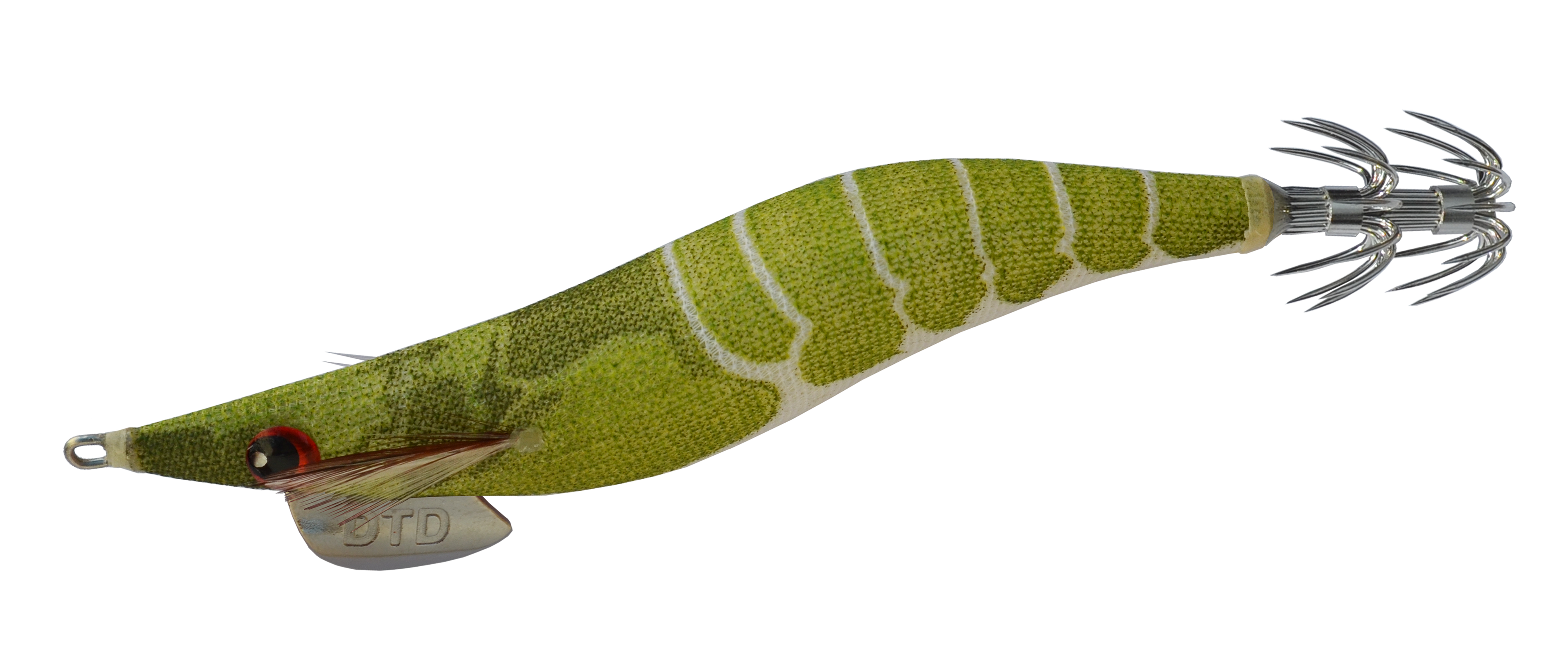 Isca egi DTD Shrimp OITA 3.0 cor Green verde imitação camarão corpo luminoso