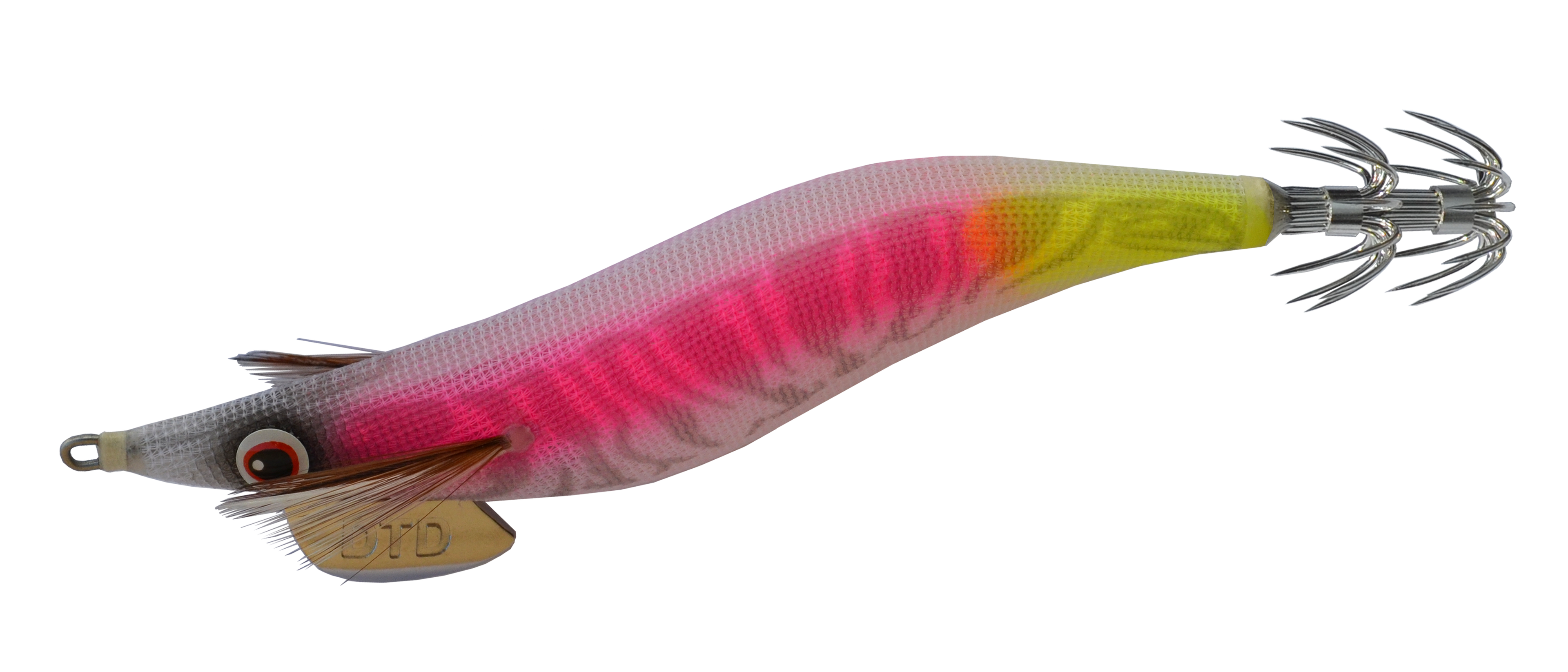 Isca egi DTD Special OITA 3.0 cor Pink rosa amarelo rainbow corpo luminoso