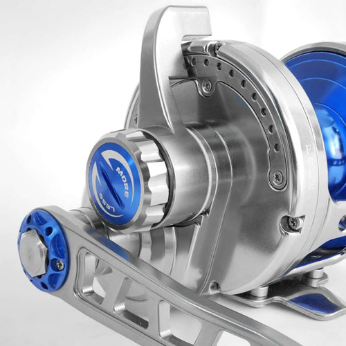 Detalhe do sistema de travão 25kg e manípulo esquerdo