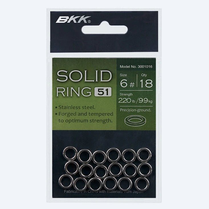 Anéis Solid BKK Solid Ring-51 (Stainless Steel / Jigging Solid Ring) - Barracuda Pesca