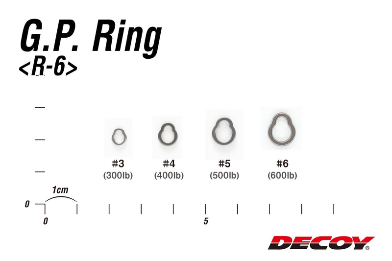 Anéis Solid Decoy GP Ring R-6 (Seamless Solid Ring para Jigging) - Barracuda Pesca