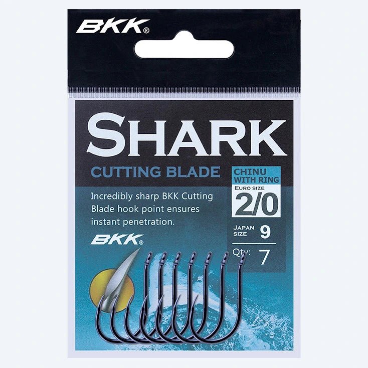 Anzóis BKK Chinu-R Shark (Ringed Chinu / Cutting Blade Point) - Barracuda Pesca