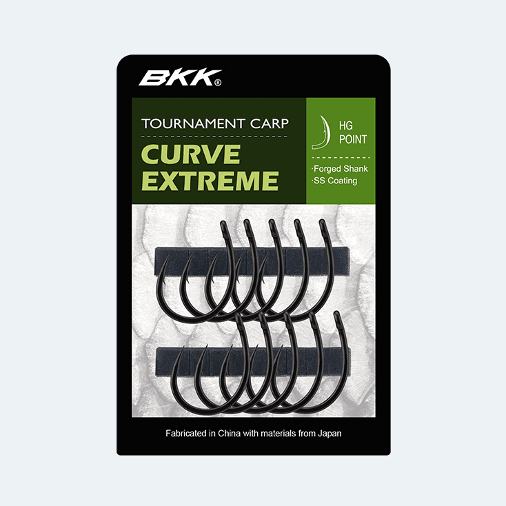 Anzóis BKK Curve Extreme - Anzóis Tournament Carp Inspirados no Lone Diablo - Barracuda Pesca