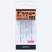 Anzóis Triplos BKK Fangs-62 UA (Garatéias Ultra-Antirust para Água Salgada) - Barracuda Pesca