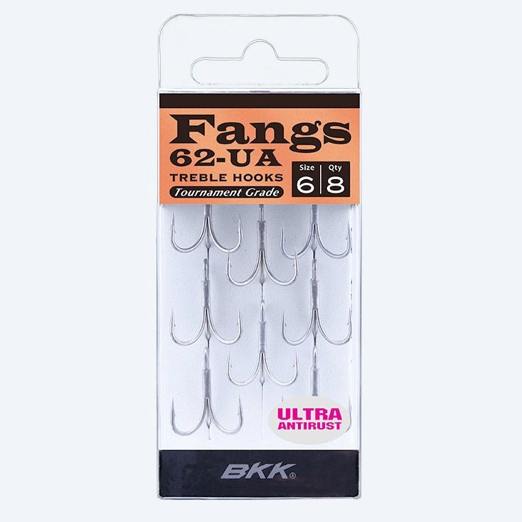 Anzóis Triplos BKK Fangs-62 UA (Garatéias Ultra-Antirust para Água Salgada) - Barracuda Pesca