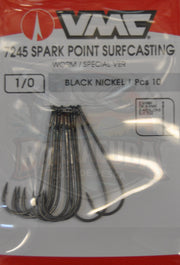 Anzóis VMC 7245 BN Spark Point Surfcasting (10 un.) - Barracuda Pesca