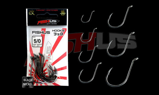 Anzol Fishus Hook 3X 4/0 - 8 Unidades - Barracuda Pesca