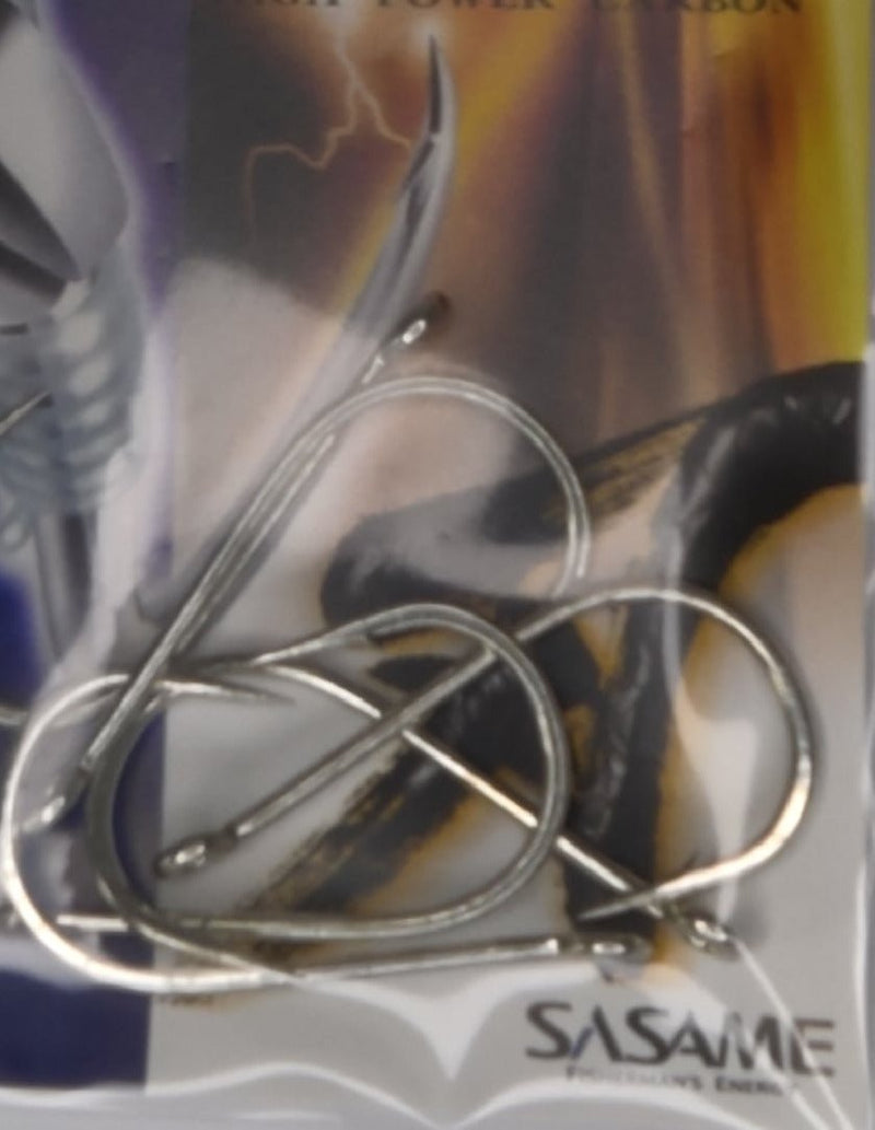 Anzol Sasame Iseama Ringed F-769 (Black Nickel / High Power Carbon) - Barracuda Pesca