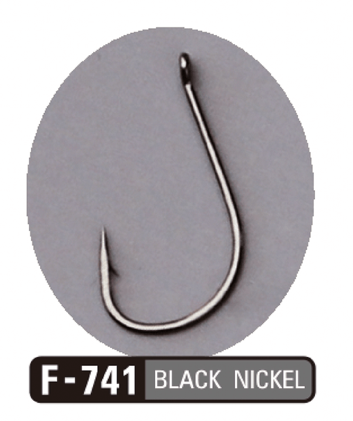 Anzol Sasame Chinu Gokuboso F-719 (Black Nickel / Pata Plana) - Barracuda Pesca