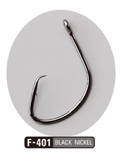 Anzol Sasame Leopard F-824 (Black Nickel / Olhal) - Barracuda Pesca