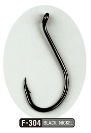 Anzol Sasame Seigo Ringed F-709 (Premium Black Nickel / Haste Longa) - Barracuda Pesca