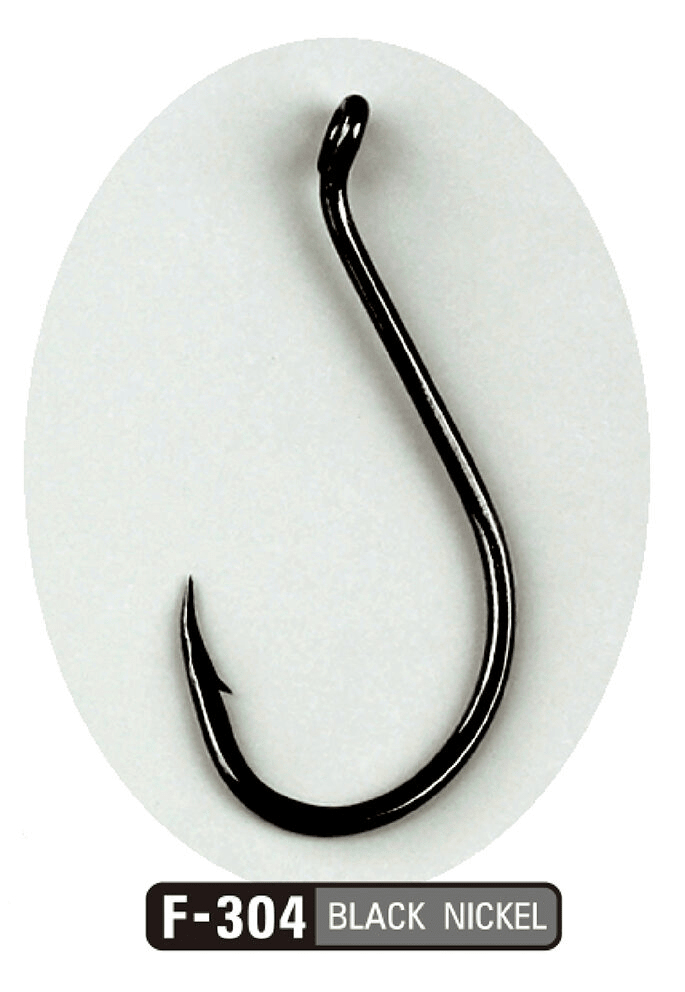 Anzol Sasame Seigo Ringed F-709 (Premium Black Nickel / Haste Longa) - Barracuda Pesca