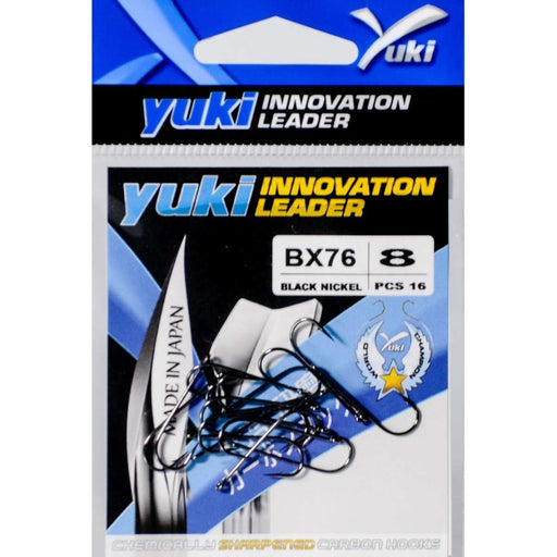 Anzol Yuki BX76 Black Nickel — Haste Longa Ferrada Agressiva Made in Japan - Barracuda Pesca