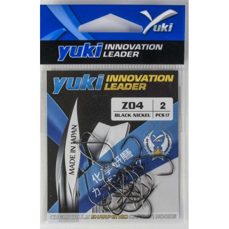 Anzol Yuki Z04 Black Nickel — Fino Forjado Iscas Frágeis - Barracuda Pesca