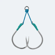 Assist Hook BKK SF Gaff-R M (Pre-Tied Single Assist / Fluorocarbon Core) - Barracuda Pesca