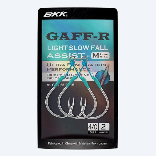Assist Hook BKK SF Gaff-R M (Pre-Tied Single Assist / Fluorocarbon Core) - Barracuda Pesca