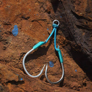 Assist Hook BKK SF Lentus L (Heavy Slow Jigging / Long Cord / Fluorocarbon Core) - Barracuda Pesca