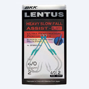 Assist Hook BKK SF Lentus L (Heavy Slow Jigging / Long Cord / Fluorocarbon Core) - Barracuda Pesca