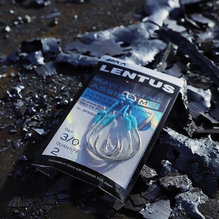 Assist Hook BKK SF Lentus M (Heavy Slow Jigging / Fluorocarbon Core) - Barracuda Pesca