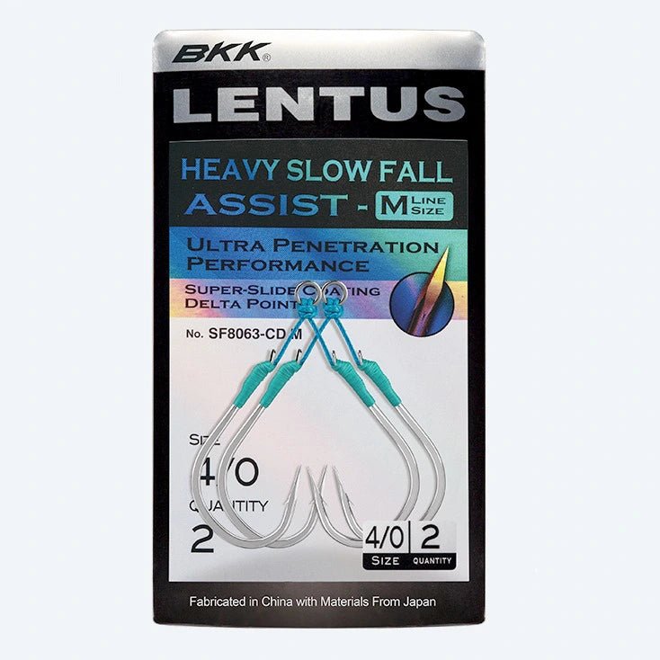 Assist Hook BKK SF Lentus M (Heavy Slow Jigging / Fluorocarbon Core) - Barracuda Pesca