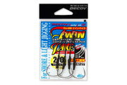 Assist Hooks Decoy Twin Pike DJ-88 (Twin Assist for Light & Shore Jigging) - Barracuda Pesca