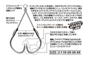 Assist Hooks Decoy Twin Pike DJ-88 (Twin Assist for Light & Shore Jigging) - Barracuda Pesca