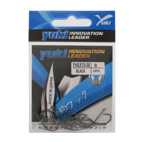 Anzol AX10 Black forjado com argola integrada. Resistência superior e conexão segura.