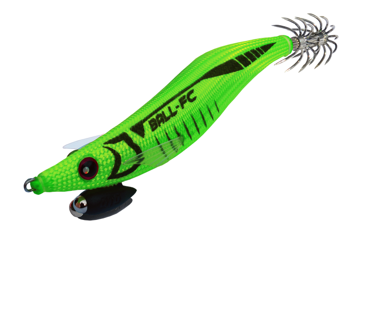 Isca egi DTD Ball Full Color EGI 3.0 Fluo Green verde fluorescente lançamento longo 36% distância tecnologia peso móvel