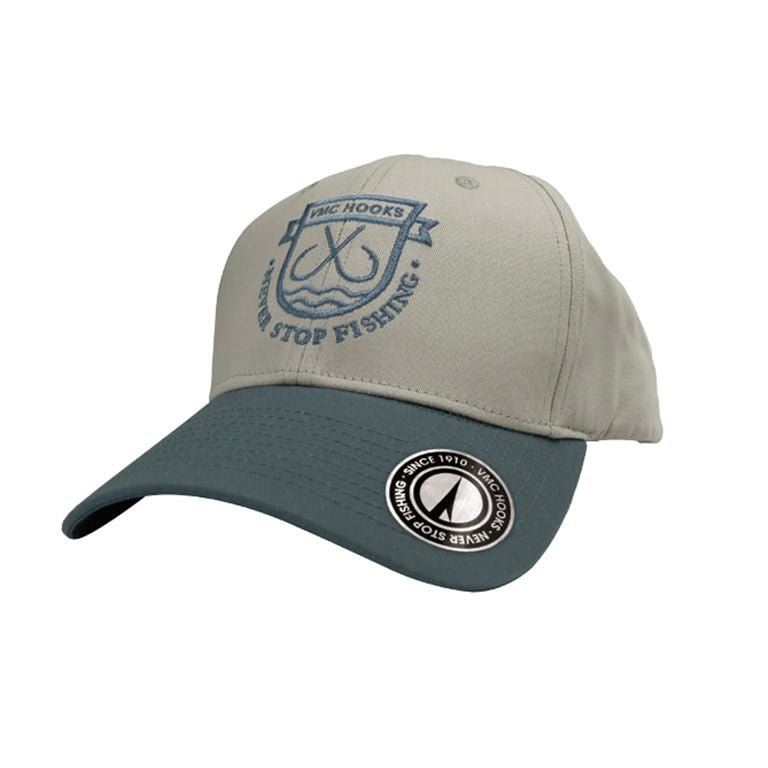 Boné Oficial VMC® Caps Series – Saltwater & Black Flat Brim - Barracuda Pesca