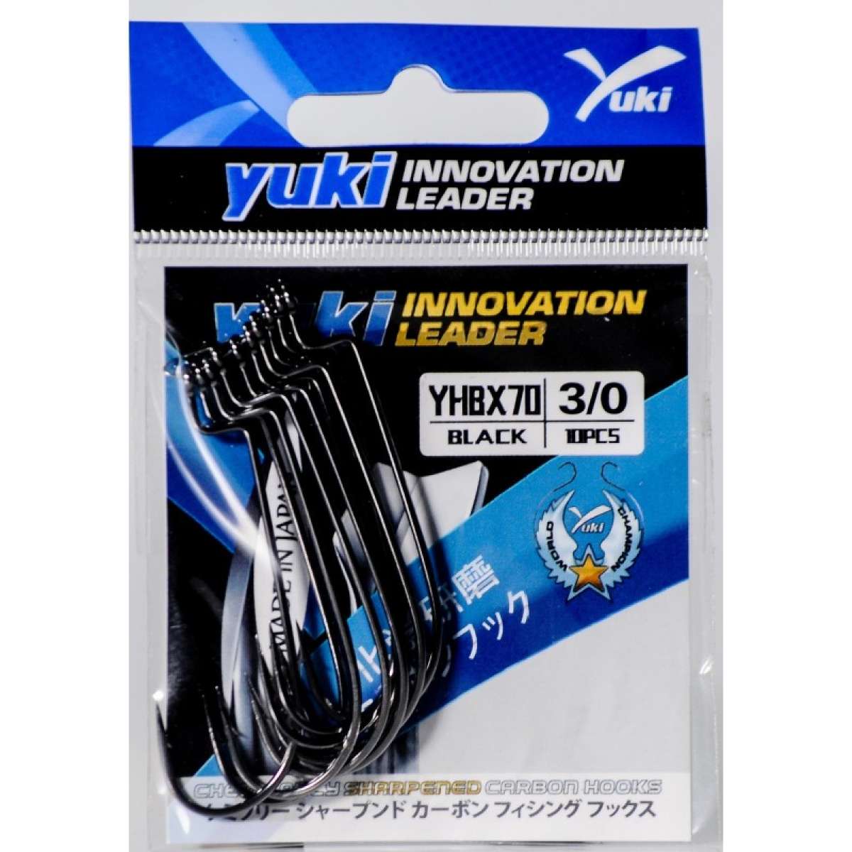 Anzol Yuki BX70 Worm Black Nickel reto. Ideal para iscas macias, jerkbaits e paddle tails. Montagens Texas, Carolina, cheburashka.