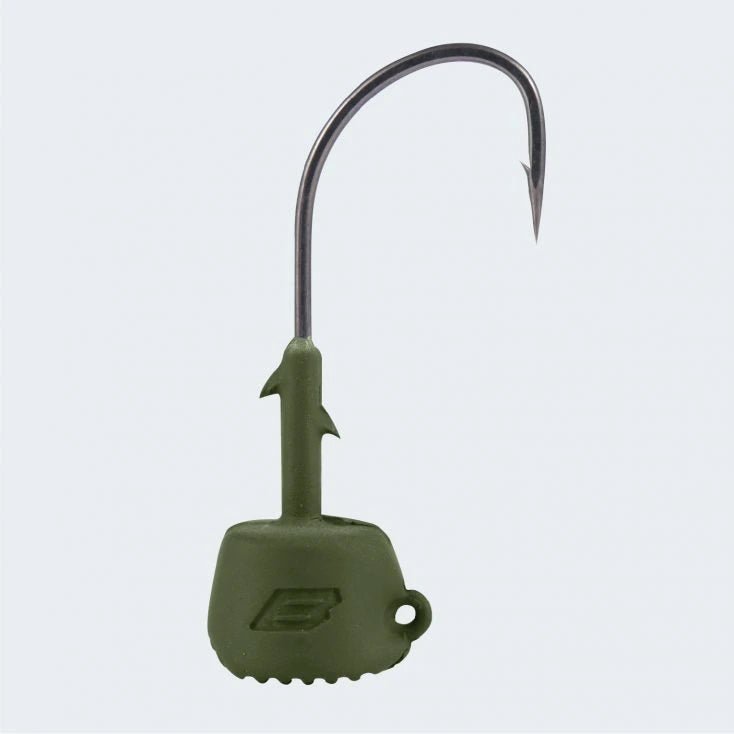 Cabeçote BKK Silent Chaser – Draggin' Ned Jighead (Cor: Green) - Barracuda Pesca