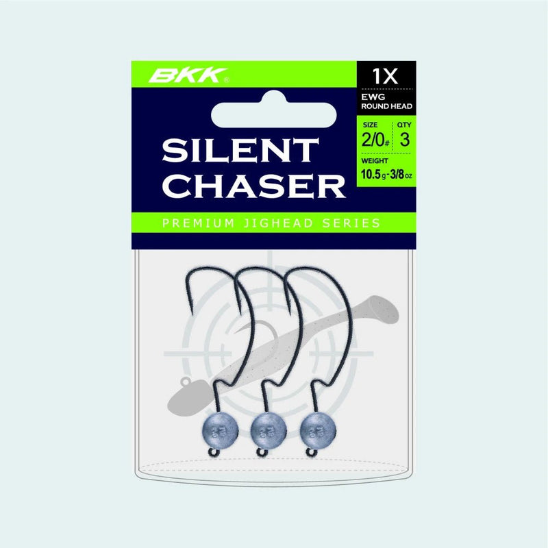 Cabeçote BKK Silent Chaser EWG Round Head Jighead (Série AKEA16) - Barracuda Pesca