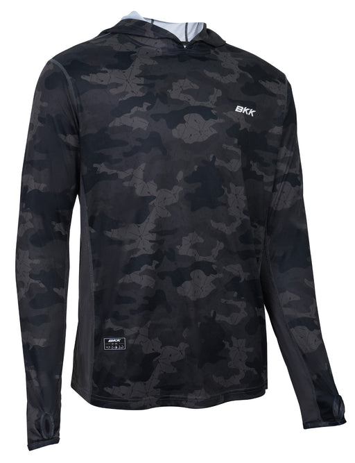 Camisola BKK Hooded Performance Shirt Camo (Tamanho M) - Barracuda Pesca