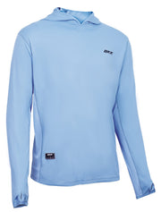 Camisola BKK Hooded Performance Shirt Tuna Light Blue (Tamanho S) - Barracuda Pesca