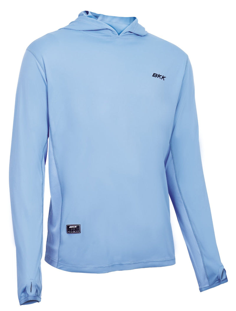 Camisola BKK Hooded Performance Shirt Tuna Light Blue (Tamanho S) - Barracuda Pesca