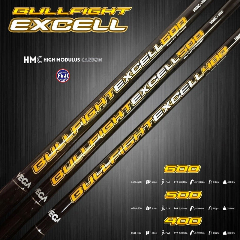 Cana Boia Vega Bullfight Excell HMC Fuji (4m / 5m / 6m) - Barracuda Pesca