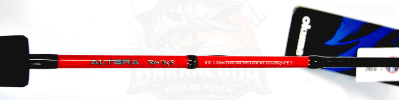 Cana de Slow Jigging Okuma Altera Slow Jig 6'3" 1,93 m (PE3) – Jigging Embarcado - Barracuda Pesca