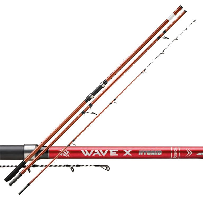 Cana Surfcasting Okuma Wave X Pro Hybrid 4,20 m (100–250 g) – 3 Secções - Barracuda Pesca