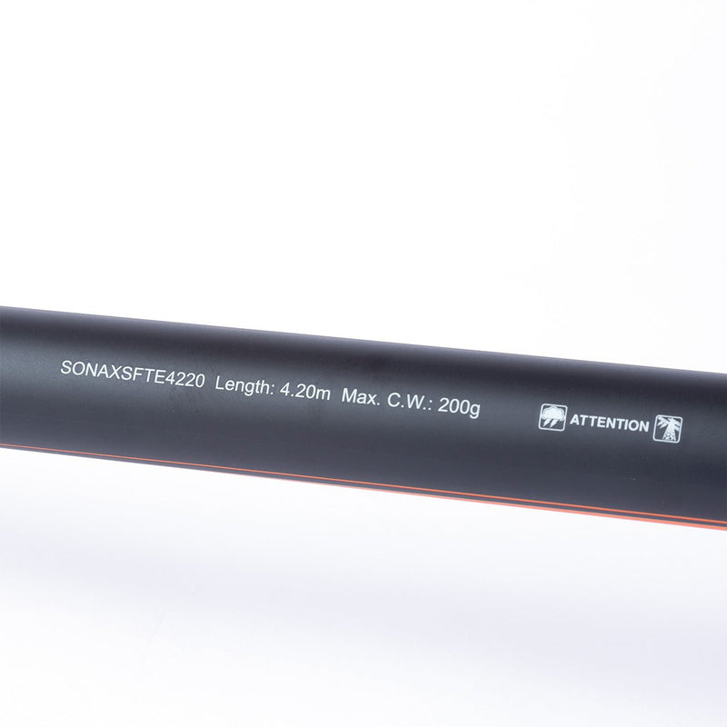 Cana Surfcasting Shimano Sonora AX Surf Tele 4.20m (Ponteira Maciça — Laranja) - Barracuda Pesca