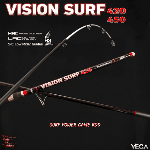 Cana Surfcasting Vega Vision Surf Híbrida (4.20m / 4.50m) - Barracuda Pesca