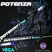 Cana Vega Potenza F11 5.00m (Ação 10-120g / Passadores e Porta-Carretos Fuji / Power Lift 5kg) - Barracuda Pesca