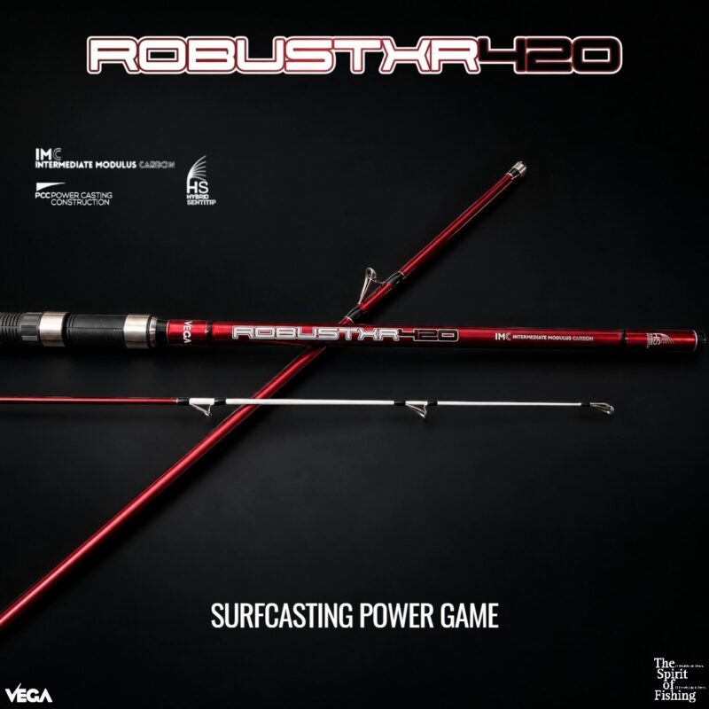 Cana Vega Robust XR 4.20m Híbrida (Ação 100-270g / 3 Secções) - Barracuda Pesca